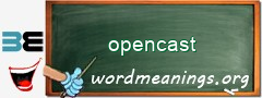 WordMeaning blackboard for opencast